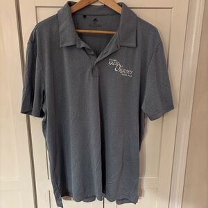 Adidas Blue Gray Polo Shirt for Men